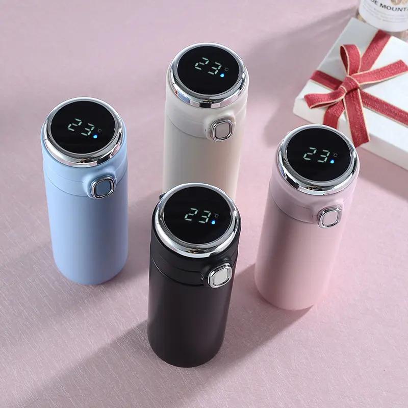 Stainless Steel Vacuum Travel Flasks Coffee Customized LOGO Wholesale Smart Thermos Mug